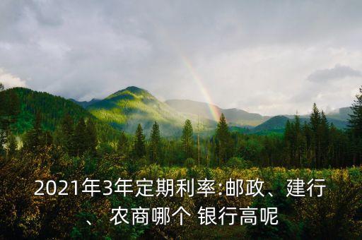 2021年3年定期利率:郵政、建行、 農(nóng)商哪個 銀行高呢
