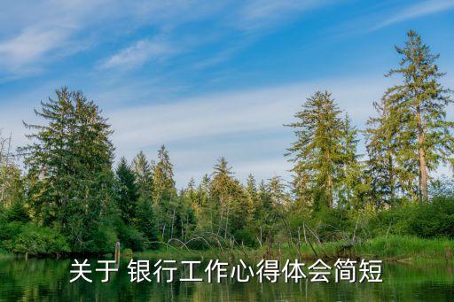 關于 銀行工作心得體會簡短