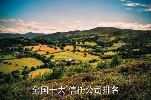全國(guó)十大 信托公司排名