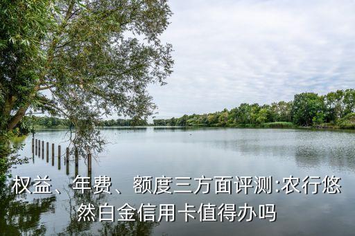 權(quán)益、年費(fèi)、額度三方面評(píng)測(cè):農(nóng)行悠然白金信用卡值得辦嗎