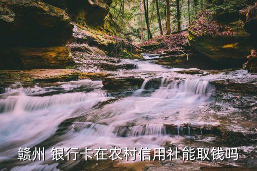 贛州 銀行卡在農村信用社能取錢嗎