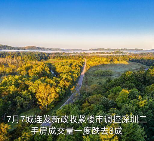 7月7城連發(fā)新政收緊樓市調控深圳二手房成交量一度跌去8成