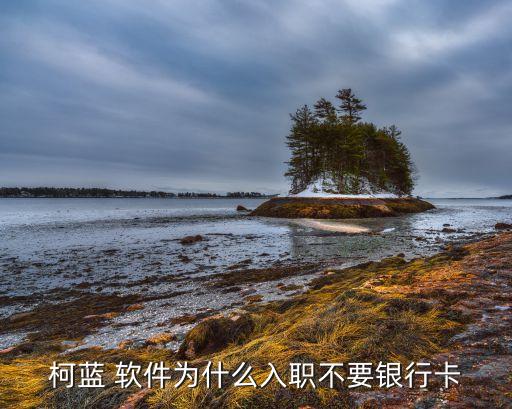 柯藍 軟件為什么入職不要銀行卡