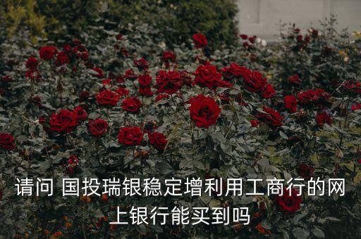 請問 國投瑞銀穩(wěn)定增利用工商行的網(wǎng)上銀行能買到嗎