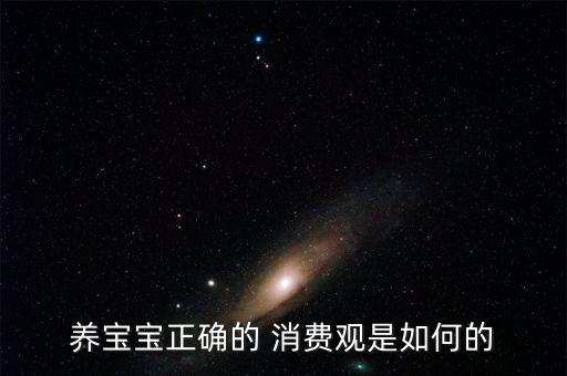 養(yǎng)寶寶正確的 消費觀是如何的