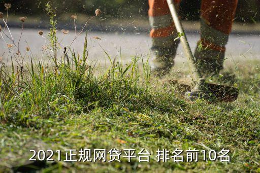 2021正規(guī)網貸平臺 排名前10名