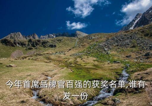 今年首席品牌官百?gòu)?qiáng)的獲獎(jiǎng)名單,誰有發(fā)一份