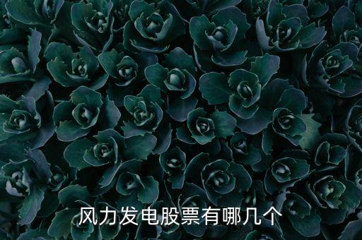 風力發(fā)電股票有哪幾個