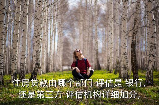 住房貸款由哪個部門 評估是 銀行,還是第三方 評估機構詳細加分,