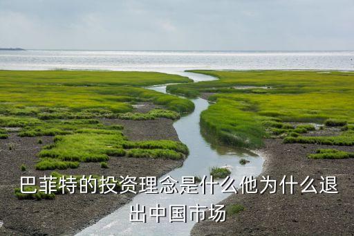  巴菲特的投資理念是什么他為什么退出中國市場(chǎng)