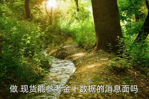 做 現(xiàn)貨能參考金十數據的消息面嗎