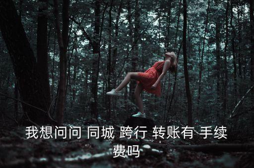 同城銀行跨行轉(zhuǎn)賬手續(xù)費(fèi),同城不同銀行之間轉(zhuǎn)賬收費(fèi)嗎