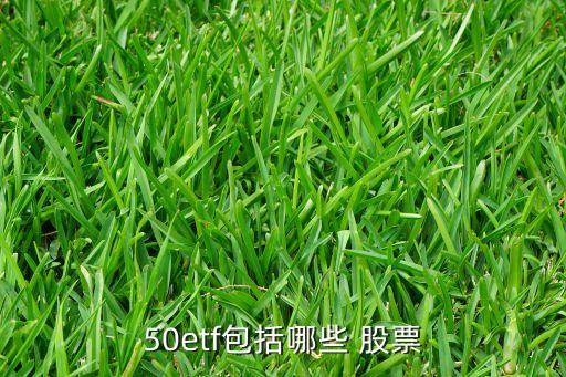 50etf包括哪些 股票