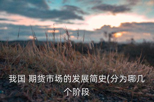 我國(guó) 期貨市場(chǎng)的發(fā)展簡(jiǎn)史(分為哪幾個(gè)階段