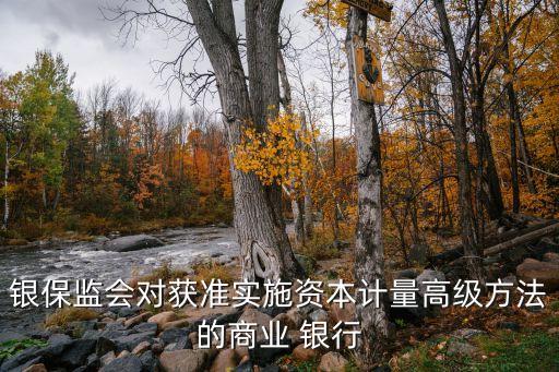 銀保監(jiān)會對獲準(zhǔn)實施資本計量高級方法的商業(yè) 銀行