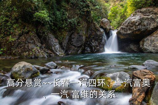 高分懸賞~~長春一汽四環(huán)、一汽富奧、一汽 富維的關(guān)系