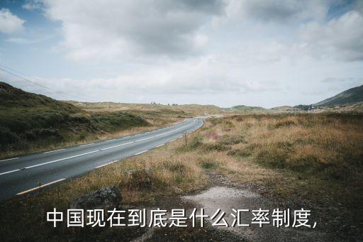 中國現在到底是什么匯率制度,