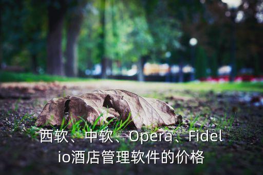 西軟、中軟、Opera、Fidelio酒店管理軟件的價格