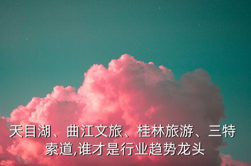 天目湖、曲江文旅、桂林旅游、三特 索道,誰(shuí)才是行業(yè)趨勢(shì)龍頭