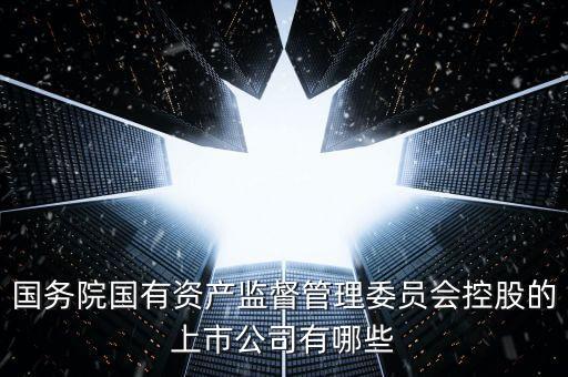 國務院國有資產(chǎn)監(jiān)督管理委員會控股的上市公司有哪些