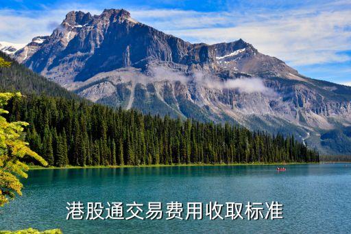港股通交易費用收取標(biāo)準(zhǔn)
