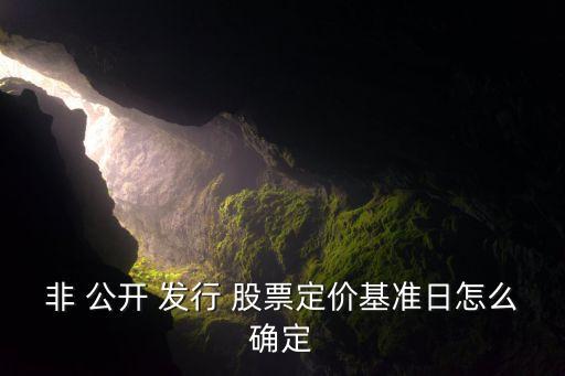 非 公開(kāi) 發(fā)行 股票定價(jià)基準(zhǔn)日怎么確定
