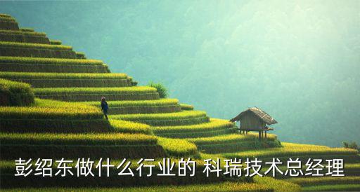 彭紹東做什么行業(yè)的 科瑞技術總經(jīng)理