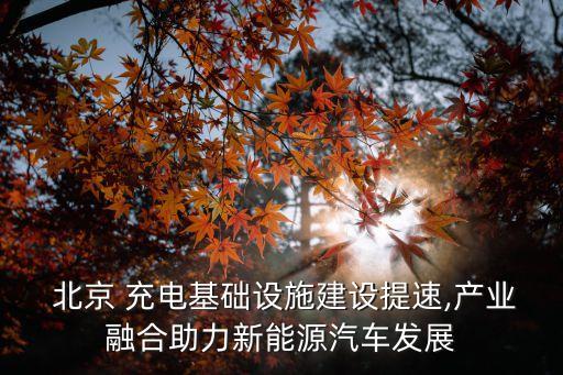  北京 充電基礎設施建設提速,產(chǎn)業(yè)融合助力新能源汽車發(fā)展
