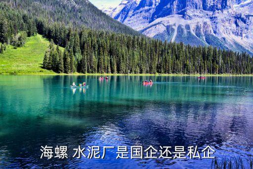  海螺 水泥廠(chǎng)是國(guó)企還是私企