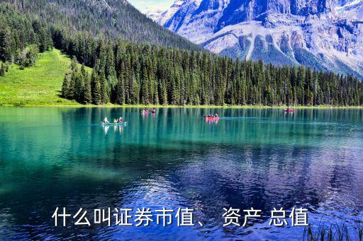什么叫證券市值、 資產(chǎn) 總值