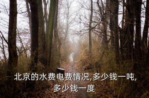  北京的水費(fèi)電費(fèi)情況,多少錢(qián)一噸,多少錢(qián)一度