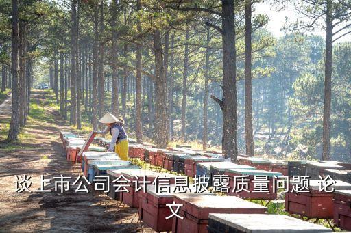 談上市公司會計(jì)信息披露質(zhì)量問題 論文
