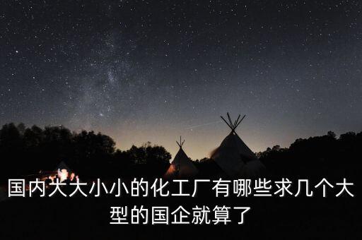 國內(nèi)大大小小的化工廠有哪些求幾個(gè)大型的國企就算了