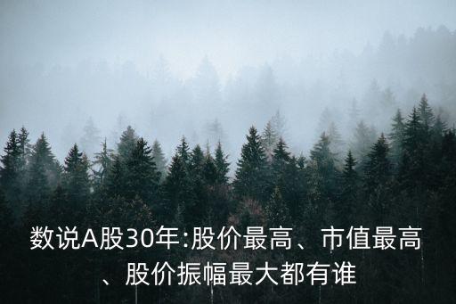 數(shù)說(shuō)A股30年:股價(jià)最高、市值最高、股價(jià)振幅最大都有誰(shuí)