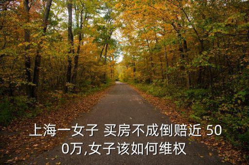  上海一女子 買房不成倒賠近 500萬,女子該如何維權