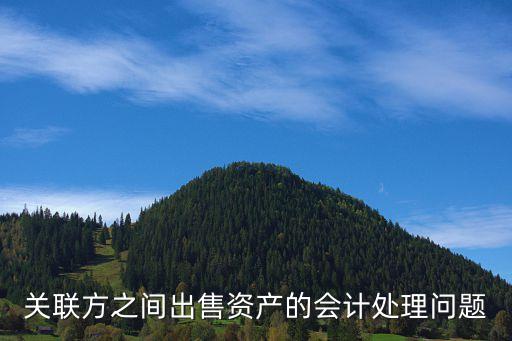 關聯(lián)方之間出售資產的會計處理問題