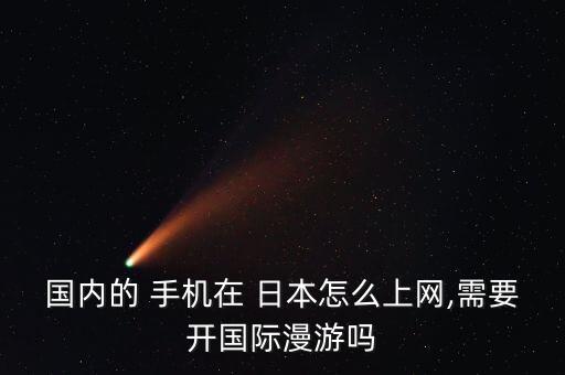 國(guó)內(nèi)的 手機(jī)在 日本怎么上網(wǎng),需要開國(guó)際漫游嗎