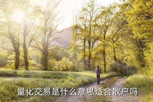  量化交易是什么意思適合散戶(hù)嗎