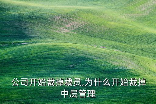  公司開始裁掉裁員,為什么開始裁掉中層管理