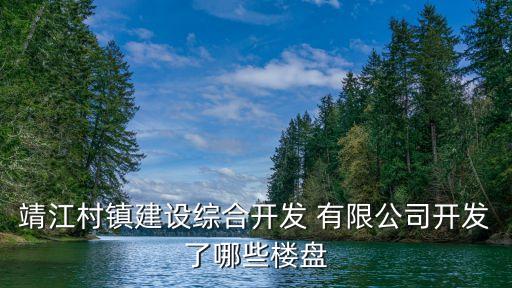 靖江村鎮(zhèn)建設綜合開發(fā) 有限公司開發(fā)了哪些樓盤