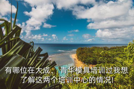 有哪位在大成、 青華模具培訓(xùn)過我想了解這兩個(gè)培訓(xùn)中心的情況!