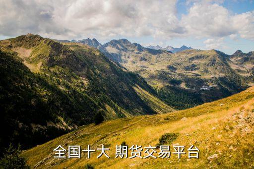 全國十大 期貨交易平臺