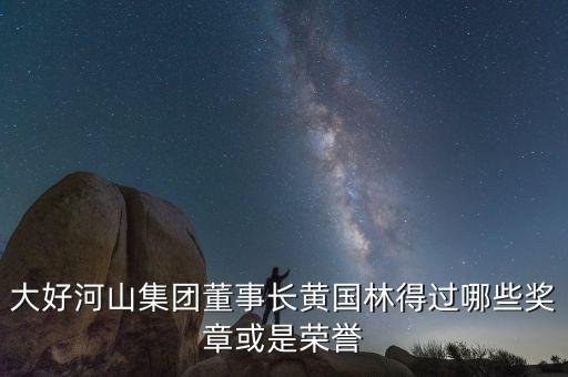 大好河山集團董事長黃國林得過哪些獎?wù)禄蚴菢s譽