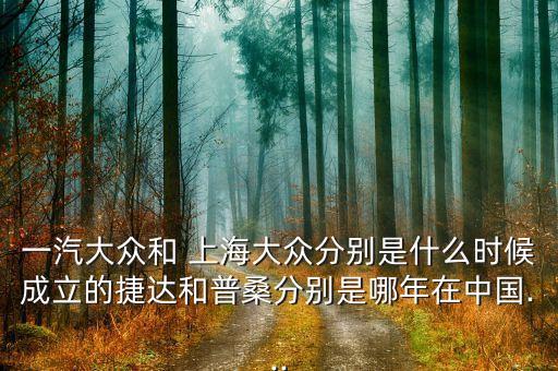 上海大眾發(fā)展歷史,簡(jiǎn)述大眾汽車(chē)公司的發(fā)展歷史
