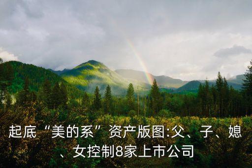 起底“美的系”資產(chǎn)版圖:父、子、媳、女控制8家上市公司