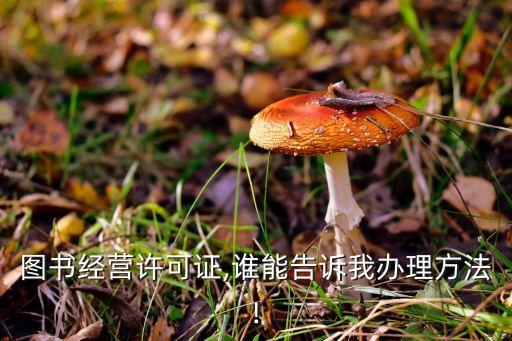 圖書(shū)經(jīng)營(yíng)許可證,誰(shuí)能告訴我辦理方法!