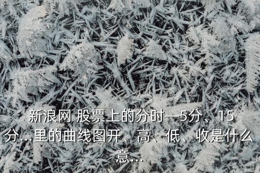  新浪網(wǎng) 股票上的分時(shí)—5分、15分…里的曲線圖開、高、低、收是什么意...