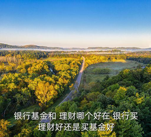 銀行基金和 理財(cái)哪個好在 銀行買 理財(cái)好還是買基金好