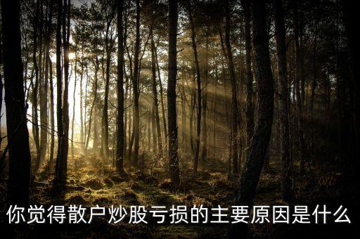 買股票怎么會(huì)虧,賬戶資金沒(méi)買股票怎么會(huì)虧損
